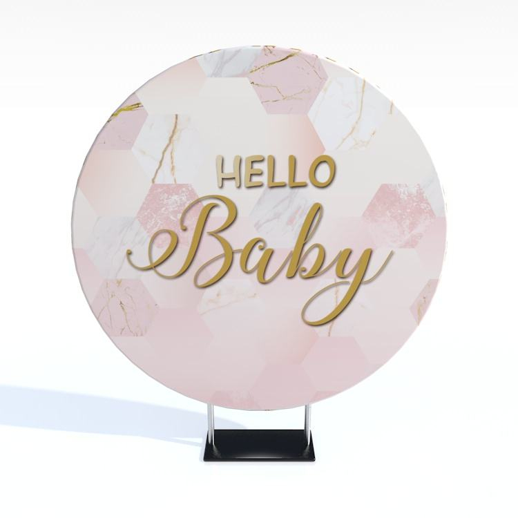 Easy carry install reasonable price round wedding backdrop stand for event