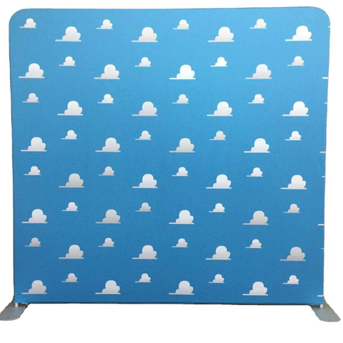 Customized full color portable photo booth studio custom photography background stand backdrop