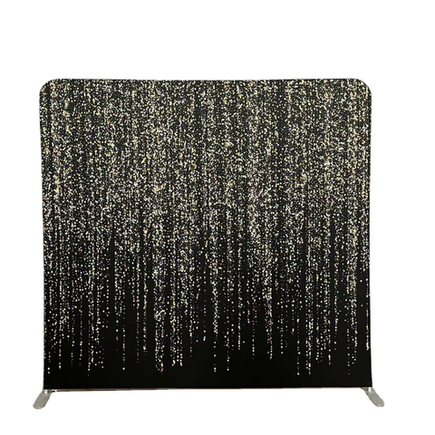 10x8 ft custom full printing tension fabric photo booth tube straight wall display event stand