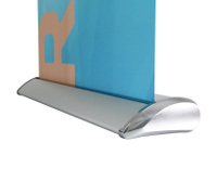 Exhibition booth double sided basic roll up banner, aluminium roll up stand banner, retractable display frame