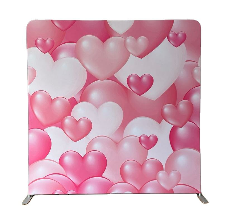 8 ft collapsible frame custom logo printing photo booth stand display Boho printing backdrop banner wall