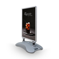 Best selling water filled base swing pavement sign outdoor poster display for coffee shop