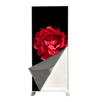 Customized szie portable freestanding backlit stretch fabric lightbox for exhibition