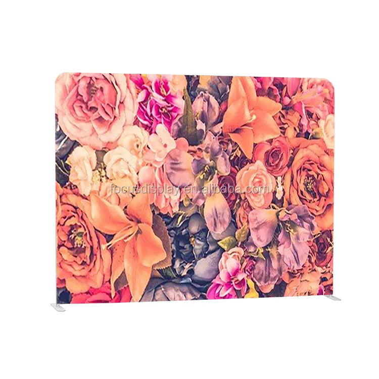 Custom Portable Decorative Pattern Tension Fabric frame photography Backdrop Display Stand Wall
