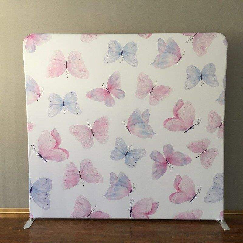 New Custom double printing tension fabric party decoration backdrops photo booth props backdrop wall