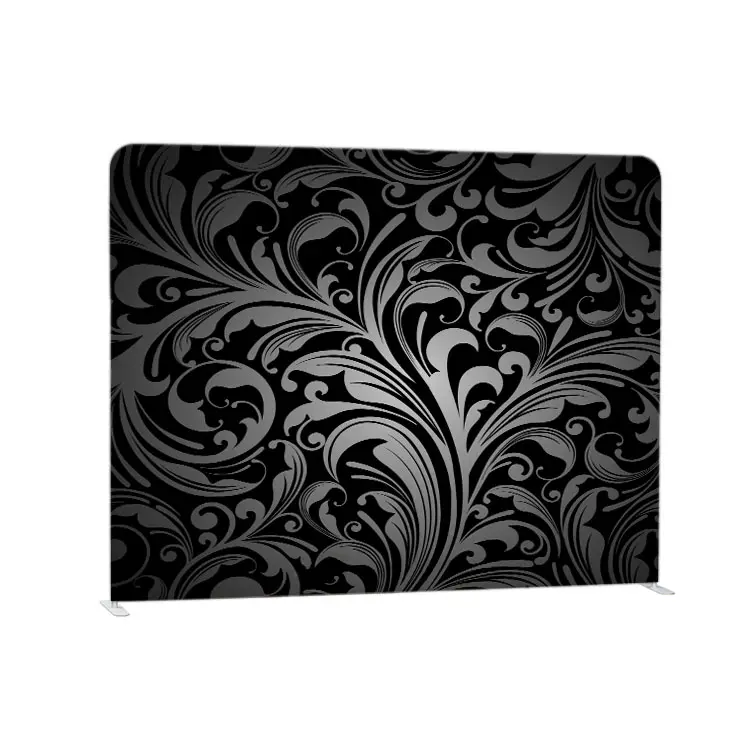 2020 New Design Straight Shape Aluminum Frame Banner Custom Full Color Portable Photo Booth Backdrop Wall Screen