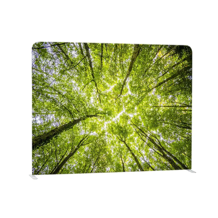 2020 New Design Straight Shape Aluminum Frame Banner Custom Full Color Portable Photo Booth Backdrop Wall Screen