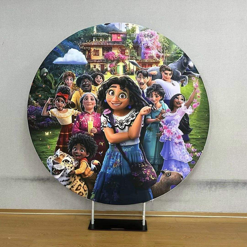 7ft Round Wedding Backdrop Display Aluminium backdrop stand round cake table flower pedestal party backdrop