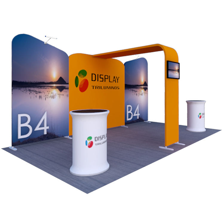 10x20 tension fabric aluminum frame high quality trade show booth exhibition