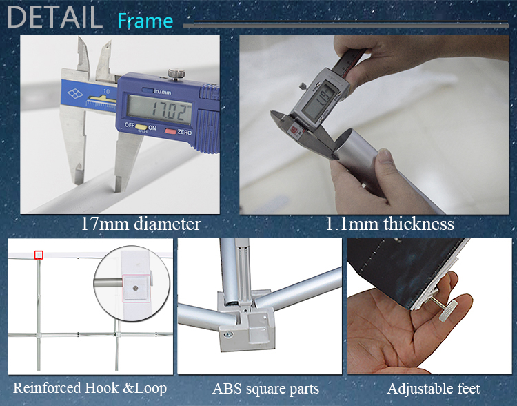 8ft flat trade show aluminum pop up stand display,tension fabric trade show display