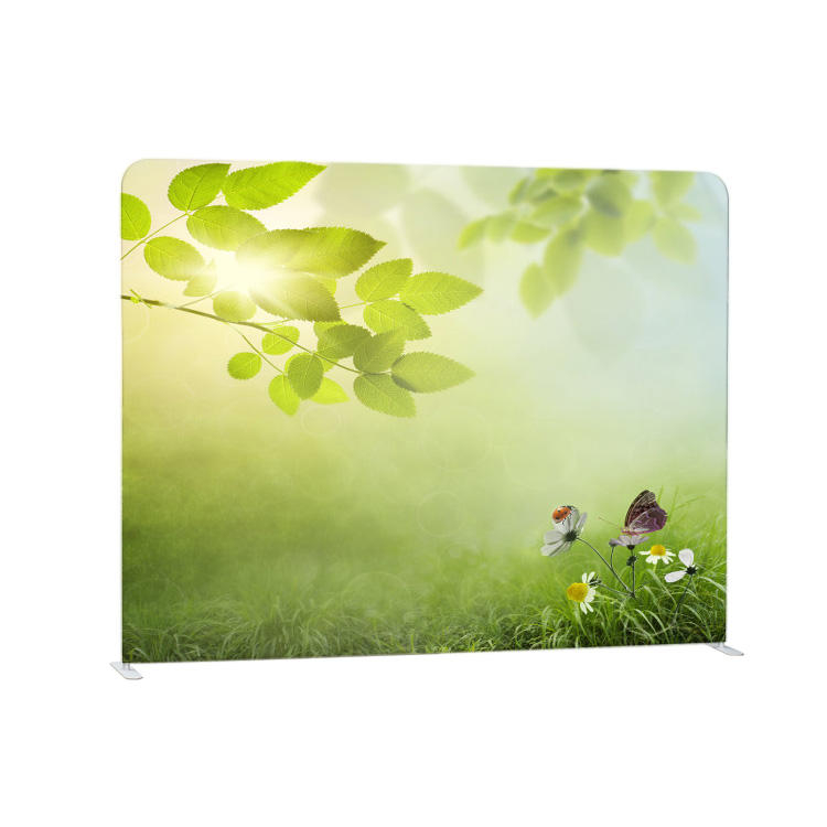 Customized photoshoot background backdrop with pillow case tension fabric display stand
