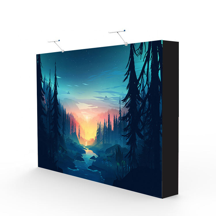 3x3 Straight Shaped pop up display exhibition stand portable exhibition backdrop