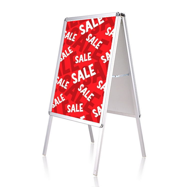 Custom Folding Double Sided Board A Frame Sideway Sign for poster frame 24x36