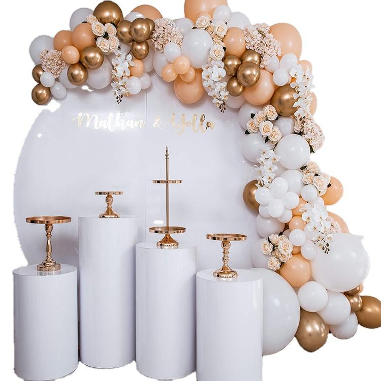 Custom round velvet fabric backdrop