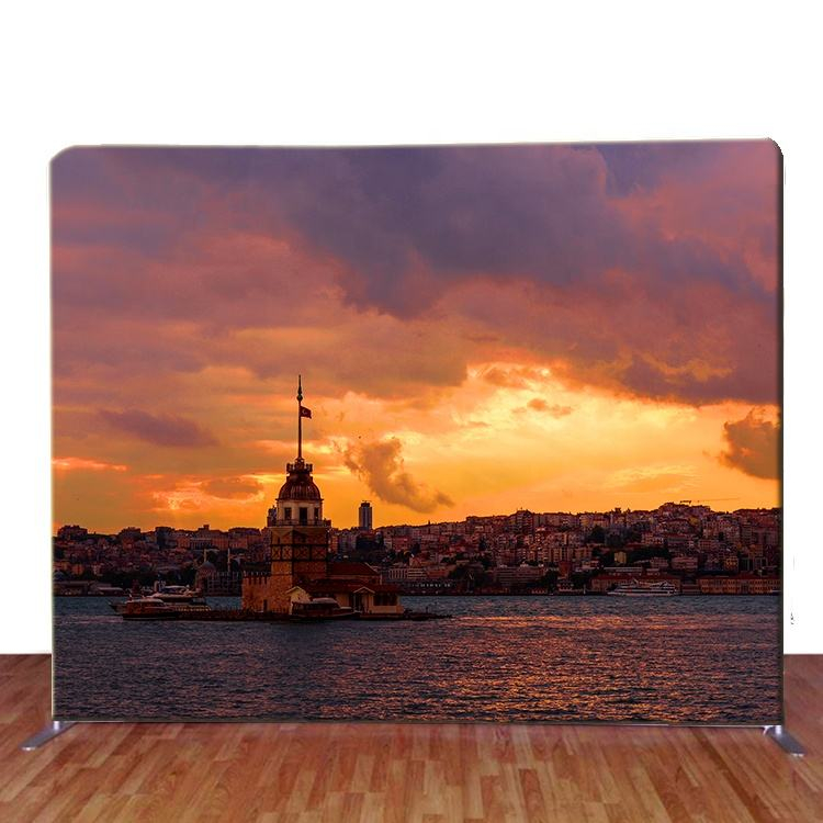 10 x 8ft straight tension fabric full color pillow case photography backdrop