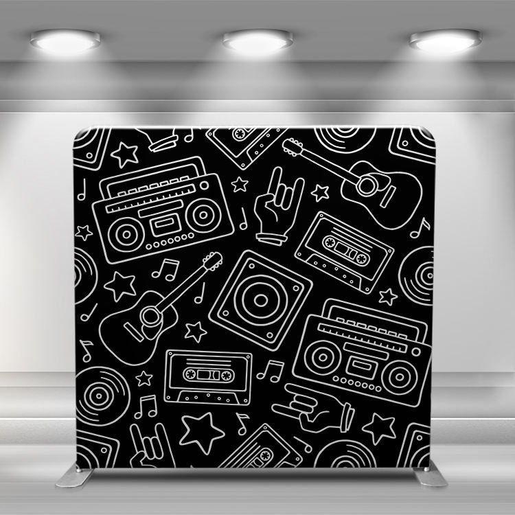 10x8 ft custom full printing tension fabric pillow case photo booth tube straight wall event photography backdrop stand