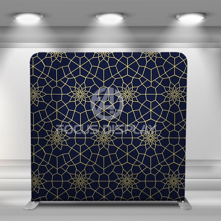 8 ft Vivid graphic tension adjustable tube frame display photo booth backdrop wall