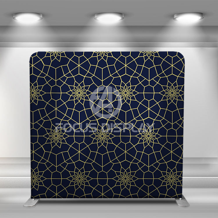 8 ft Vivid graphic tension adjustable tube frame display photo booth backdrop wall