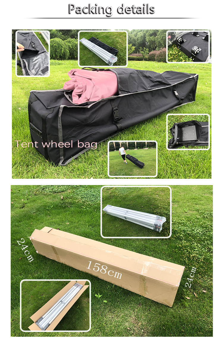 Wind resistance aluminum outdoor pop up tent frame canopy