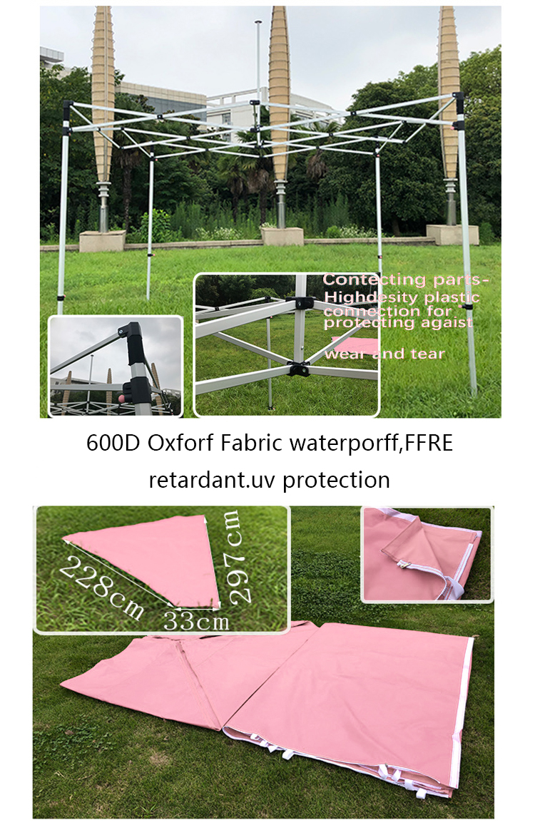 Wind resistance aluminum outdoor pop up tent frame canopy