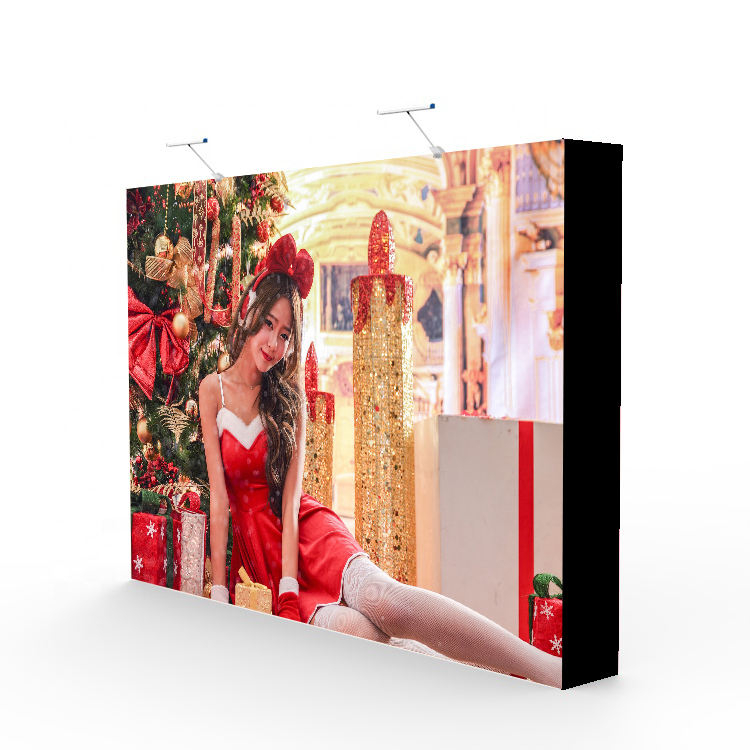 Flexible Straight tension fabric SEG 10x10 booth pop up display