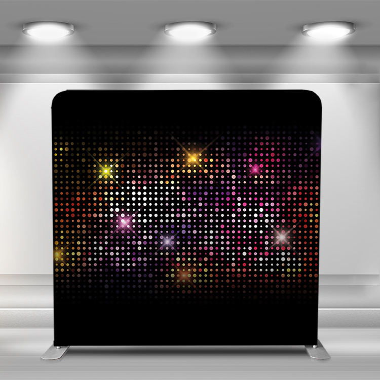 8ft rectangle shape aluminum tube stand double side full color printing tension fabric pillow case cover photo booth backdrop