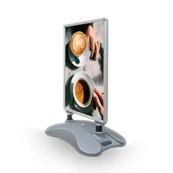 Plastic Base Water Injection Poster Frame Double Sided Screen Replaceable Background Picture Stereo Sign
