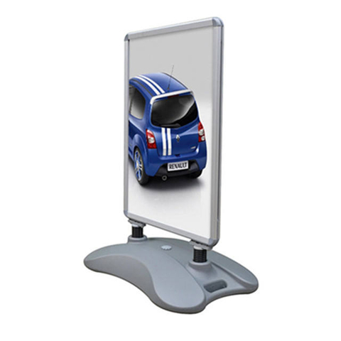 A1 silver aluminum profile snap frame outdoor water base pavement signs