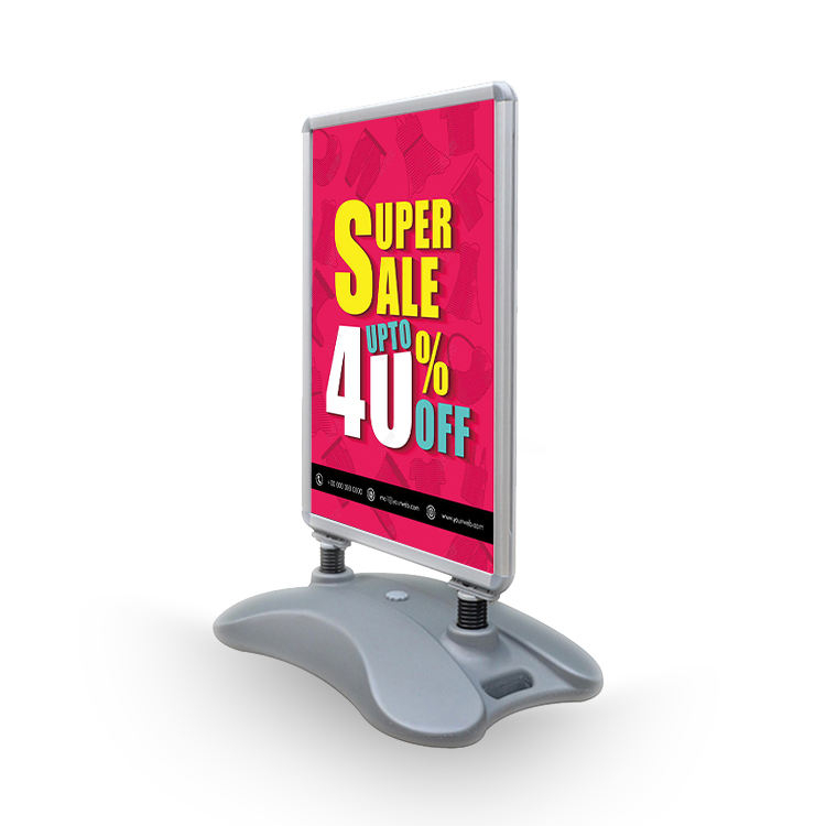 Wholesales outdoor street path water-filled base pavement signs A board