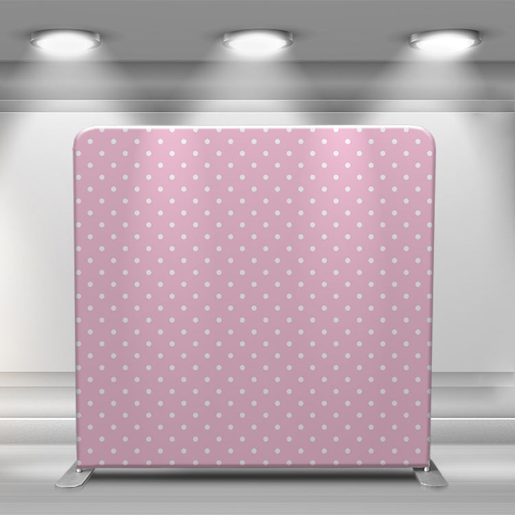 8x8ft double-sided Tension fabric pillow case photo booth backdrop Trade Show background stretch fabric display