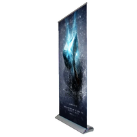 Hot Selling High Quality Foldable Deluxe Retractable Aluminum Roll Banner Stand