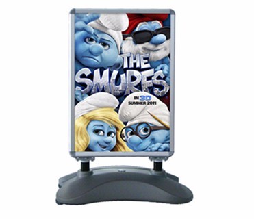 Wind-resistant outdoor A1 board holder display advertising spring stand