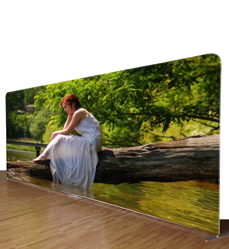 20 x 8ft tension fabric Popular portable aluminum convenient spandex backdrop