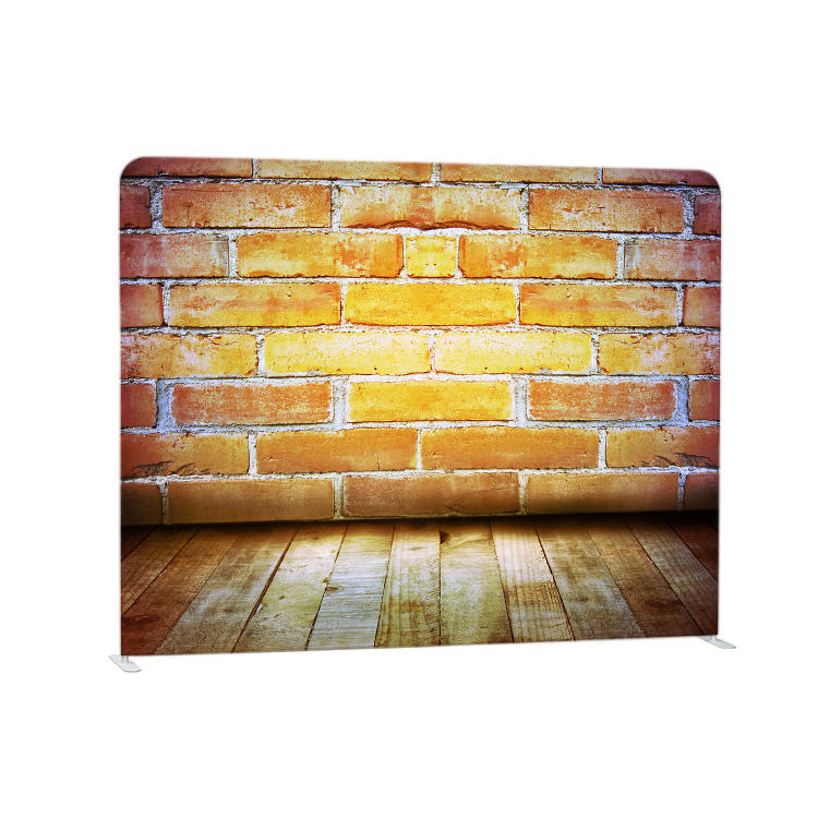 High quality portable customized full color gold sequin tension fabric backdrop