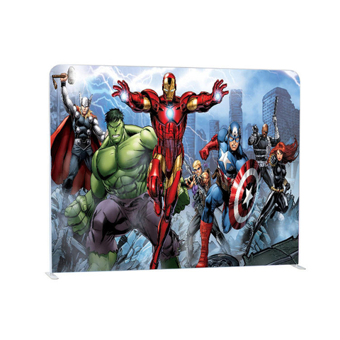 Stand custom big size frame for exhibit tension fabric tube display banner custom backdrop
