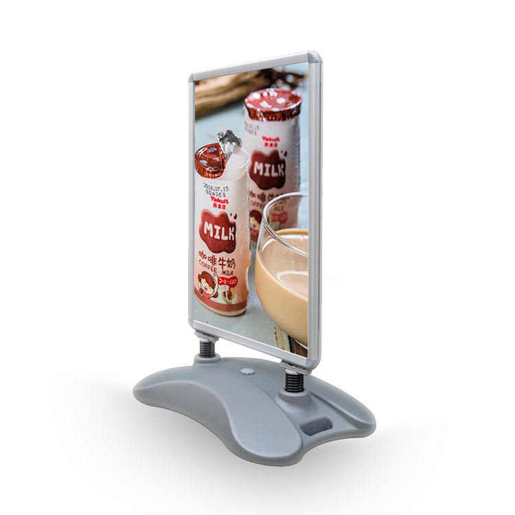 Most popular water filled pavement sign backdrop cover poster display