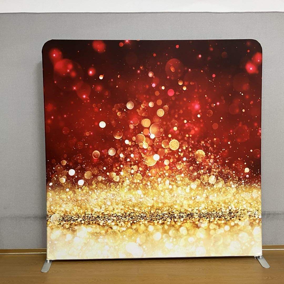 New Custom double printing tension fabric party decoration backdrops photo booth props backdrop wall