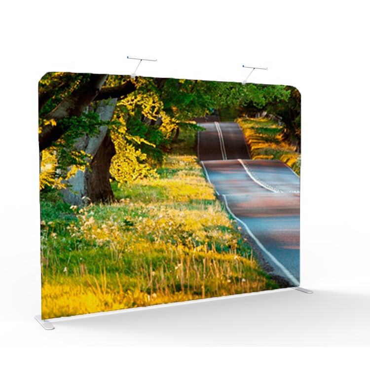 10*8ft Straight Shaped Factory Sale Popular Movable Photo Booth Custom Tension Fabric Pillow Case Backdrop
