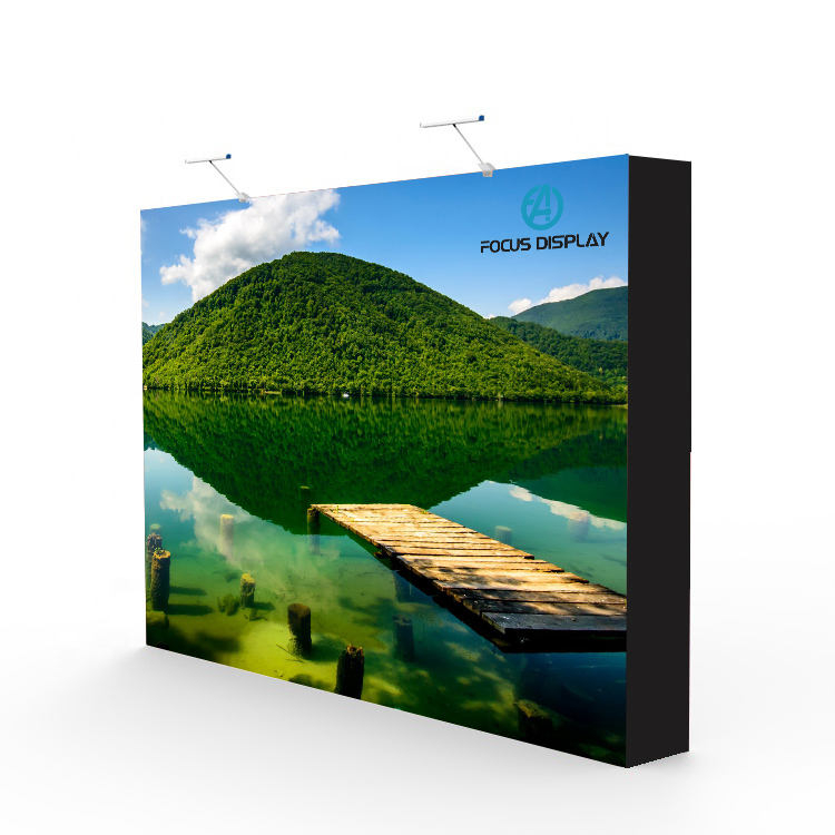 3*3 Aluminum Frame Tension Fabric Display pop up backdrop stand for Trade show