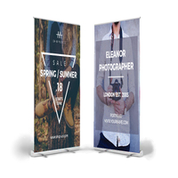 Aluminum frame digital printing portable double sided outdoor pull up banner stand