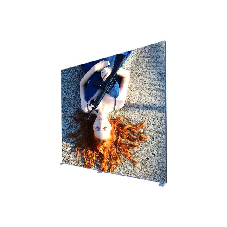 New design portable seg fabric led backlit light box aluminum profile