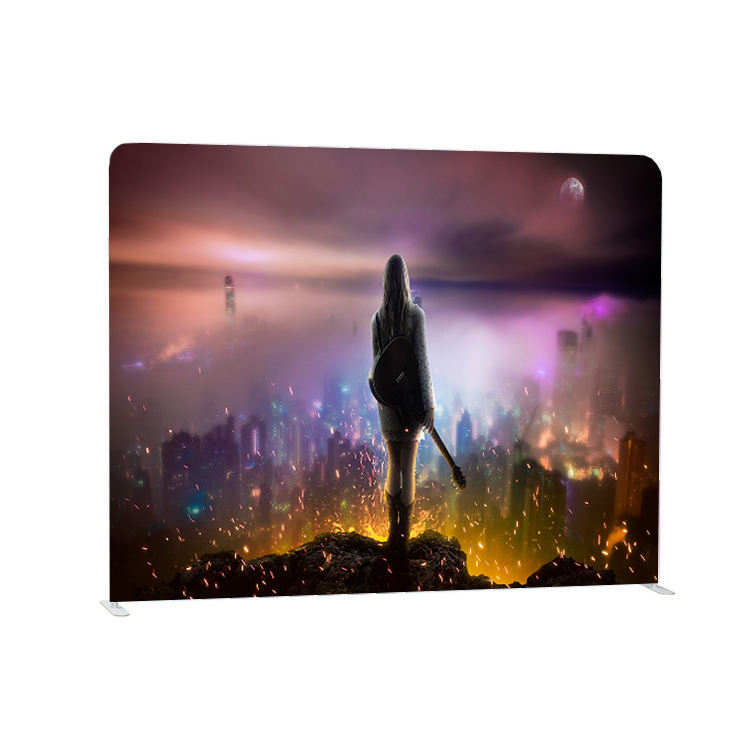 8 x 8 ft straight portable custom picture printing heavy duty backdrop stand for events