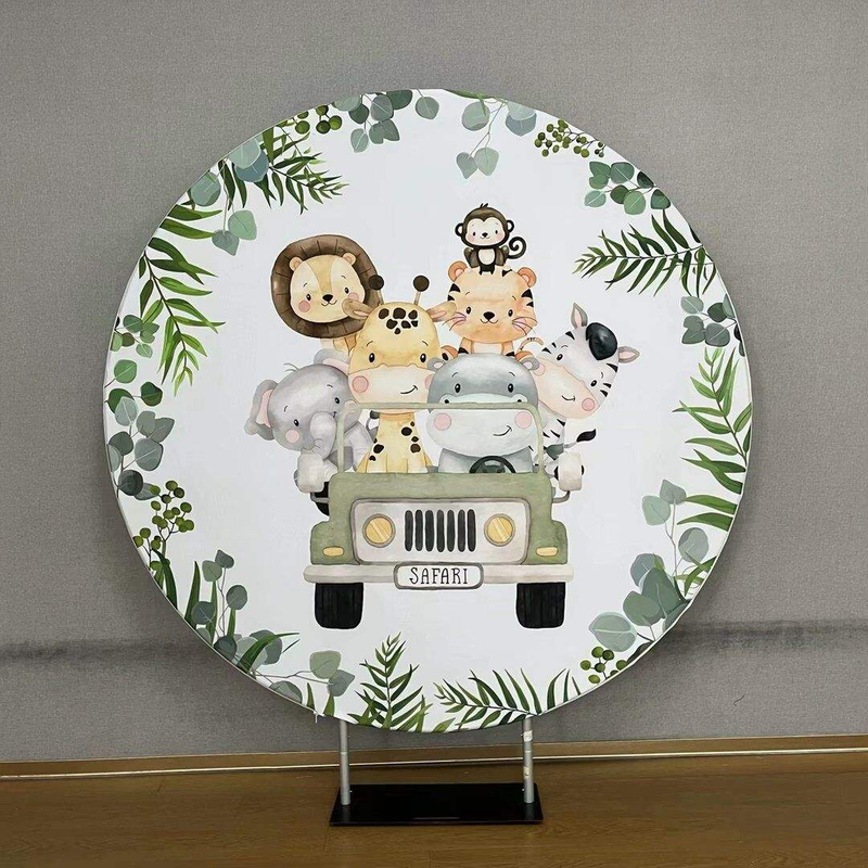 7ft Round Wedding Backdrop Display Aluminium backdrop stand round cake table flower pedestal party backdrop