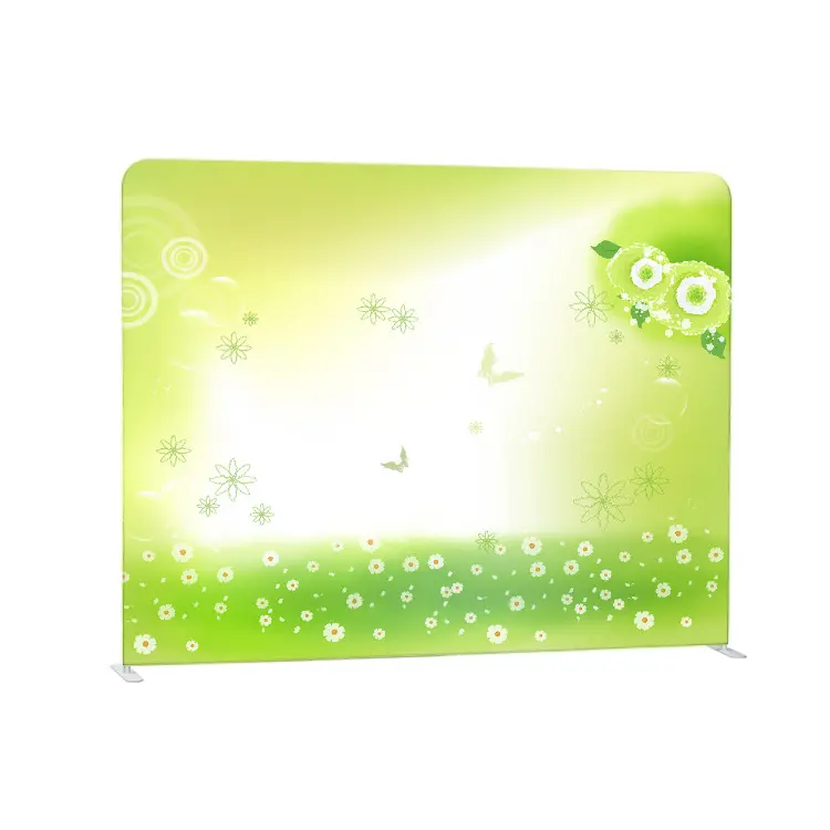 Custom New Design Full Color Print Tension Photography Background Aluminum Photo Booth Backdrop Stand