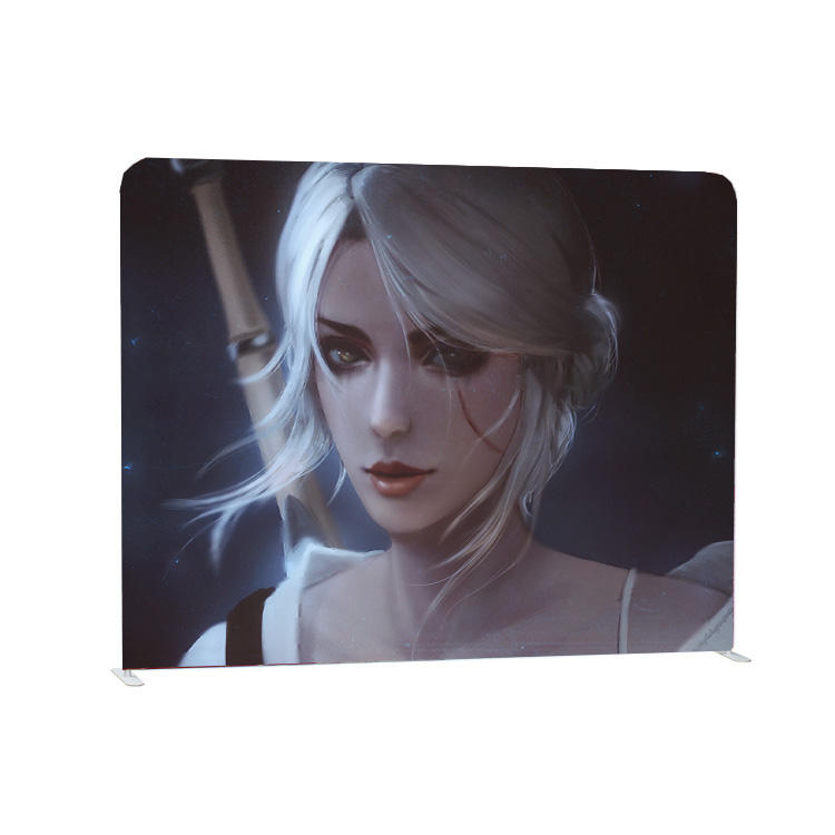 Expo 10ft straight portable full color tension polyester studio photography backdrop stand