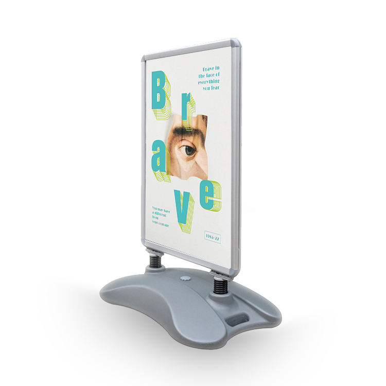 Wind-resistant outdoor A1 board holder display advertising spring stand