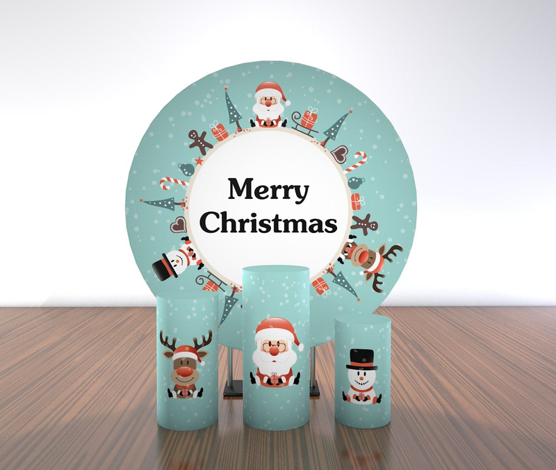 New design wedding decoration backdrop stand round cake table flower pedestal metal Round Circle Backdrop For Wedding Decoration