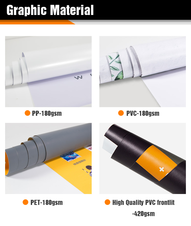 display advertising custom design banner aluminum cheap roll up stand