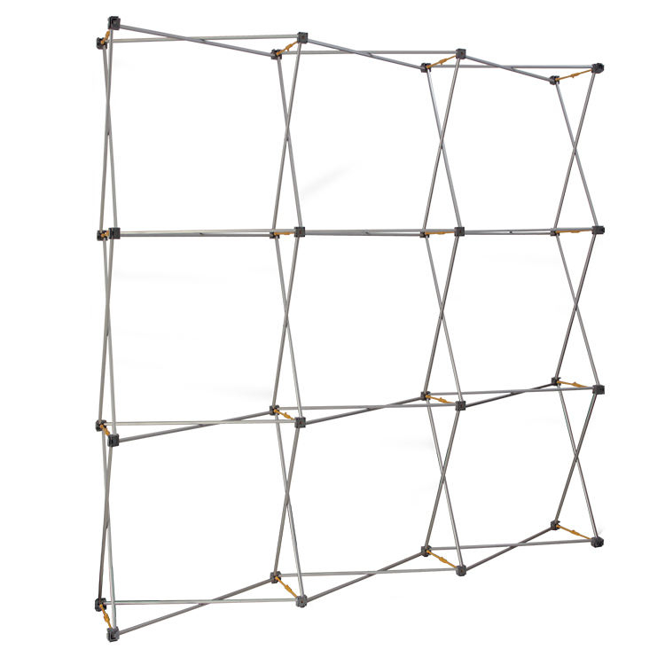 Hot sale portable backdrop aluminum frame straight silicone edge graphic pop up display