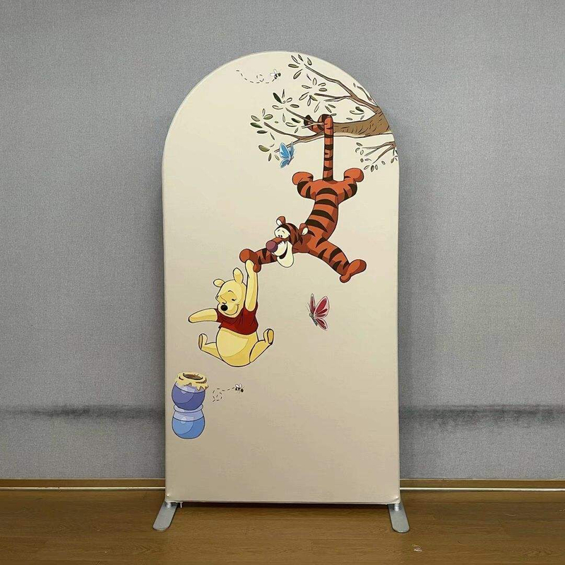Hot Selling Single Item Semi-arch Frame Custom Background Decoration Birthday Party aluminium round arch backdrop